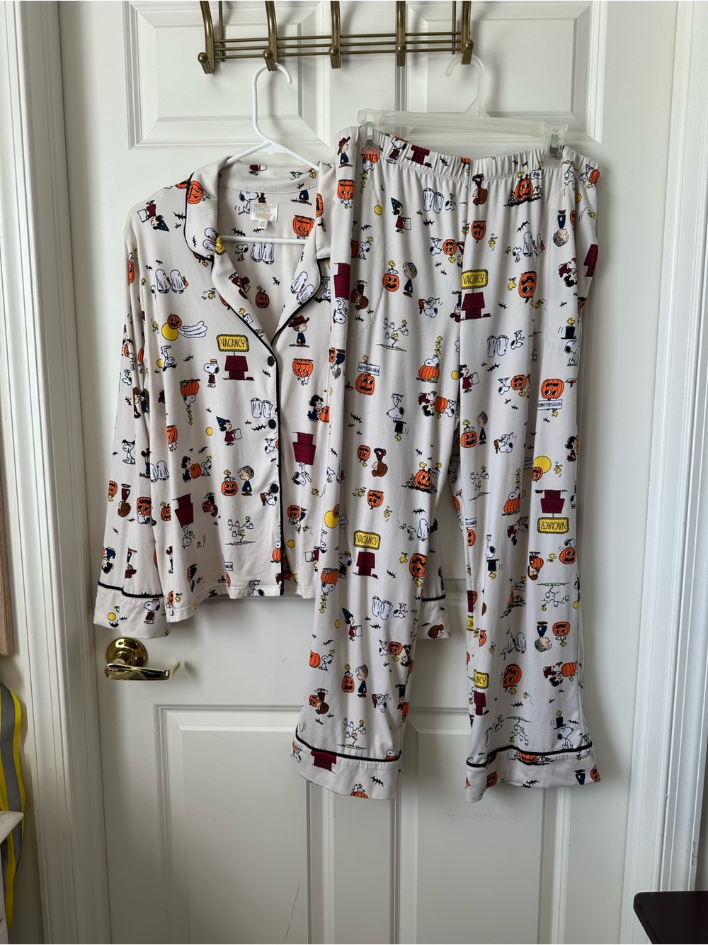 Beauty Sleep Social x Peanuts Halloween Pajama Set Plus Size XXL